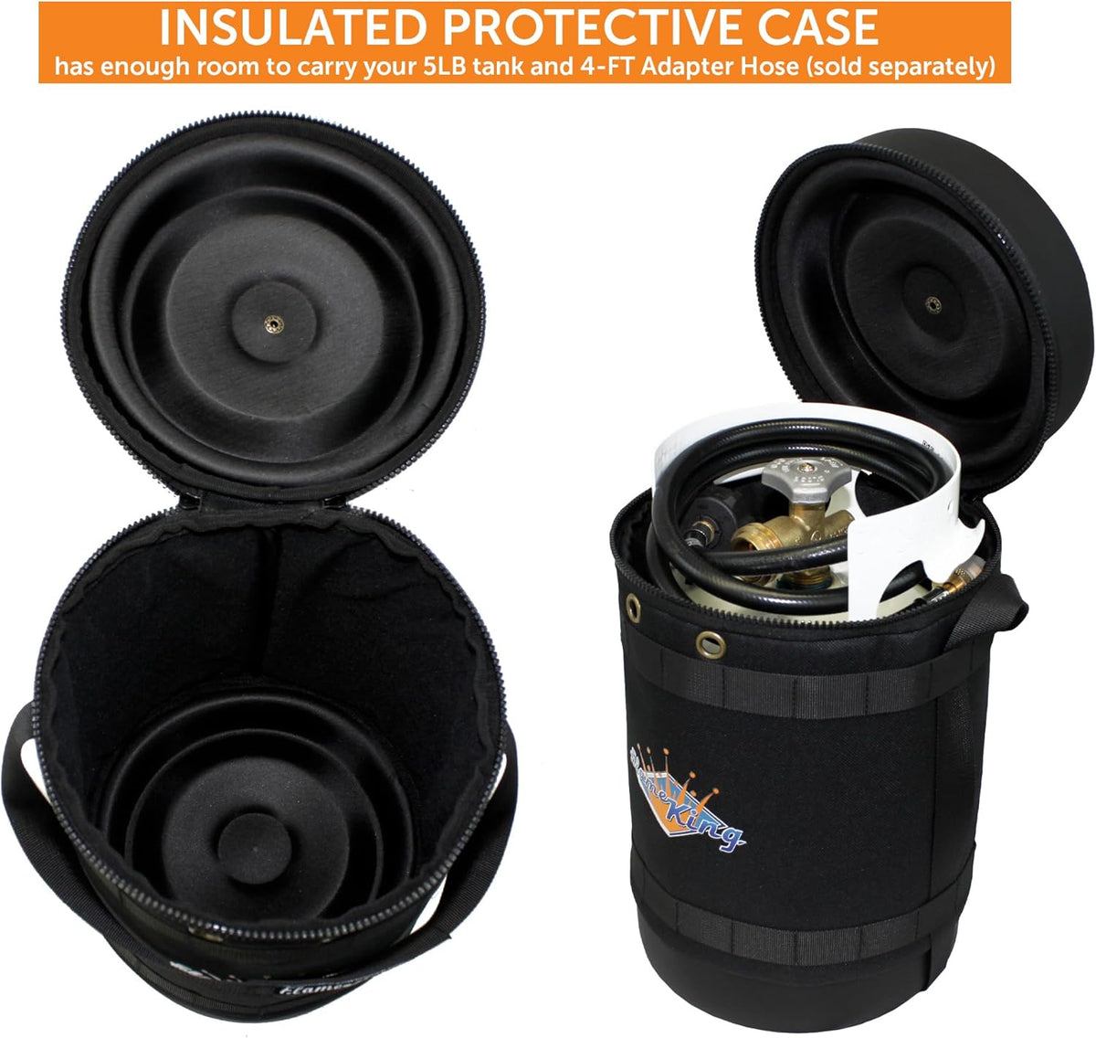 Black Insulated Protective Carry Case for 5LB Propane Tank H21136