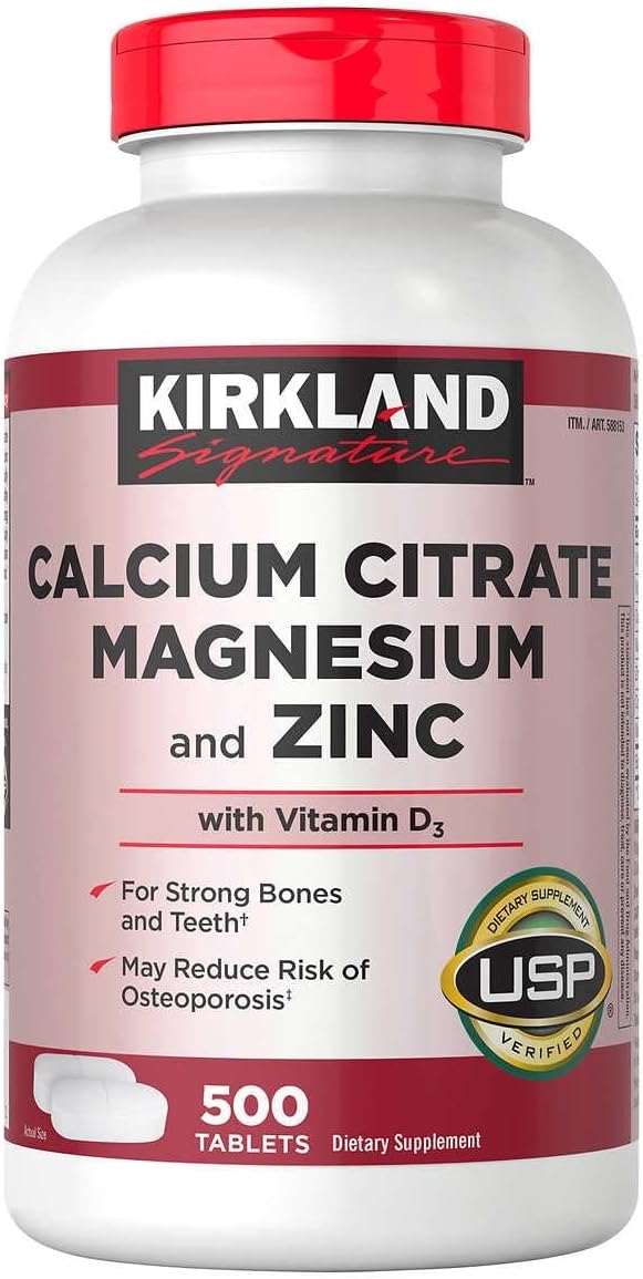 500 Count Calcium Citrate Magnesium and Zinc with Vitamin D3 M464