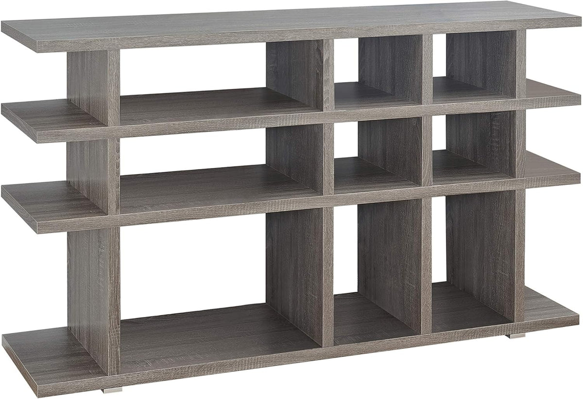 Contemporary Weathered Grey Bookcase/Console T46242