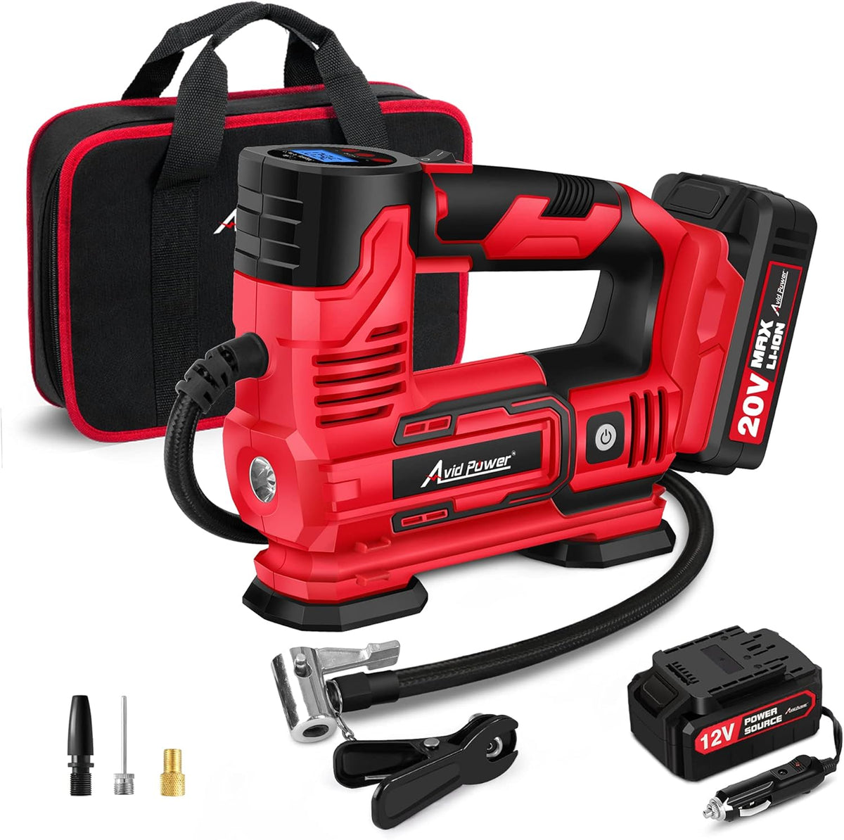 20V Cordless Portable Air Compressor Tire Inflator N953