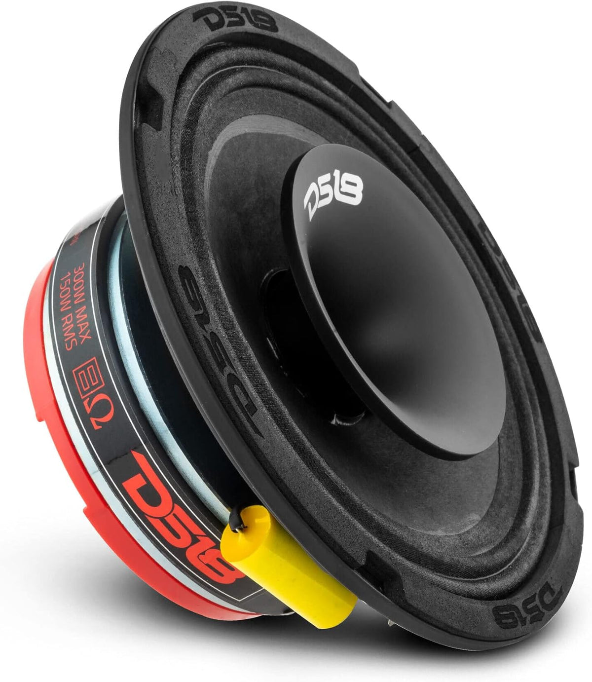 6.5 Shallow Hybrid Mid-Range Car Audio Loudspeaker with Built-in Driver and Grill 300W Max 8 Ohms 1 Speaker J775010