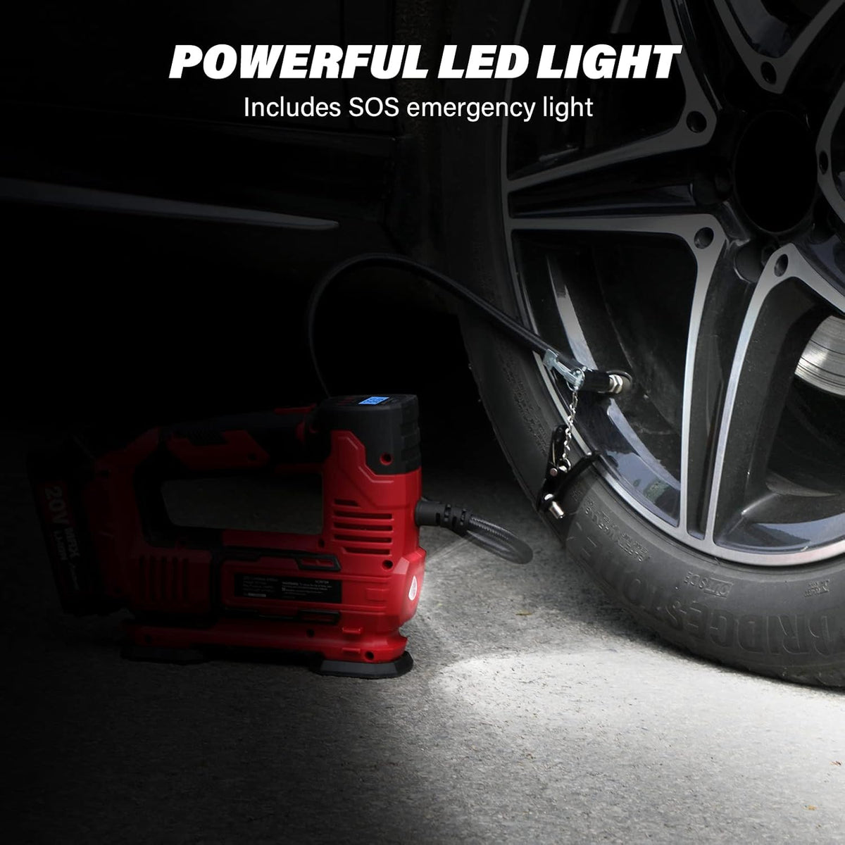 20V Cordless Portable Air Compressor Tire Inflator N953