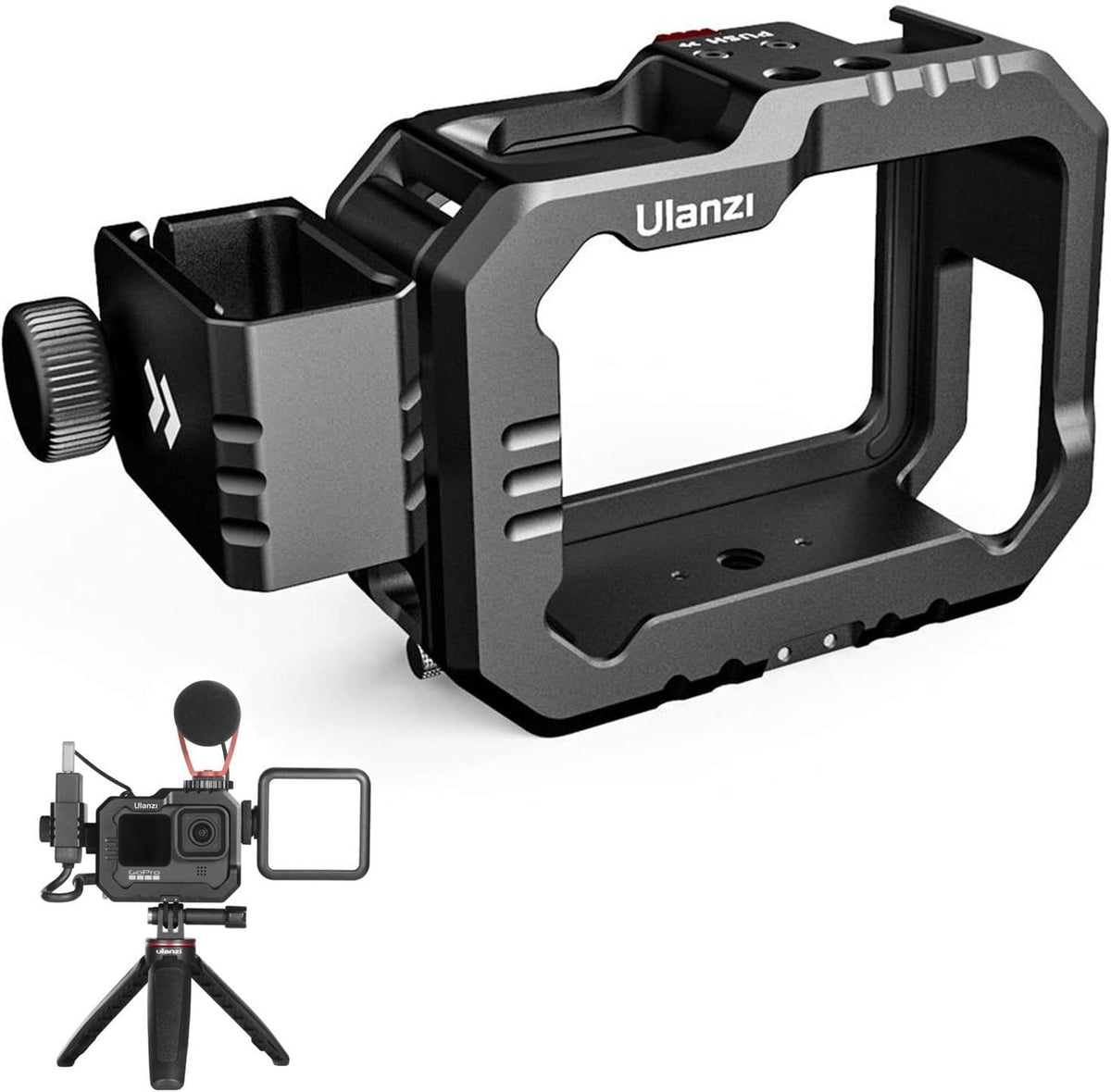 Aluminum Video Case with Cold Shoe Mount for Gopro 9/10 X8570
