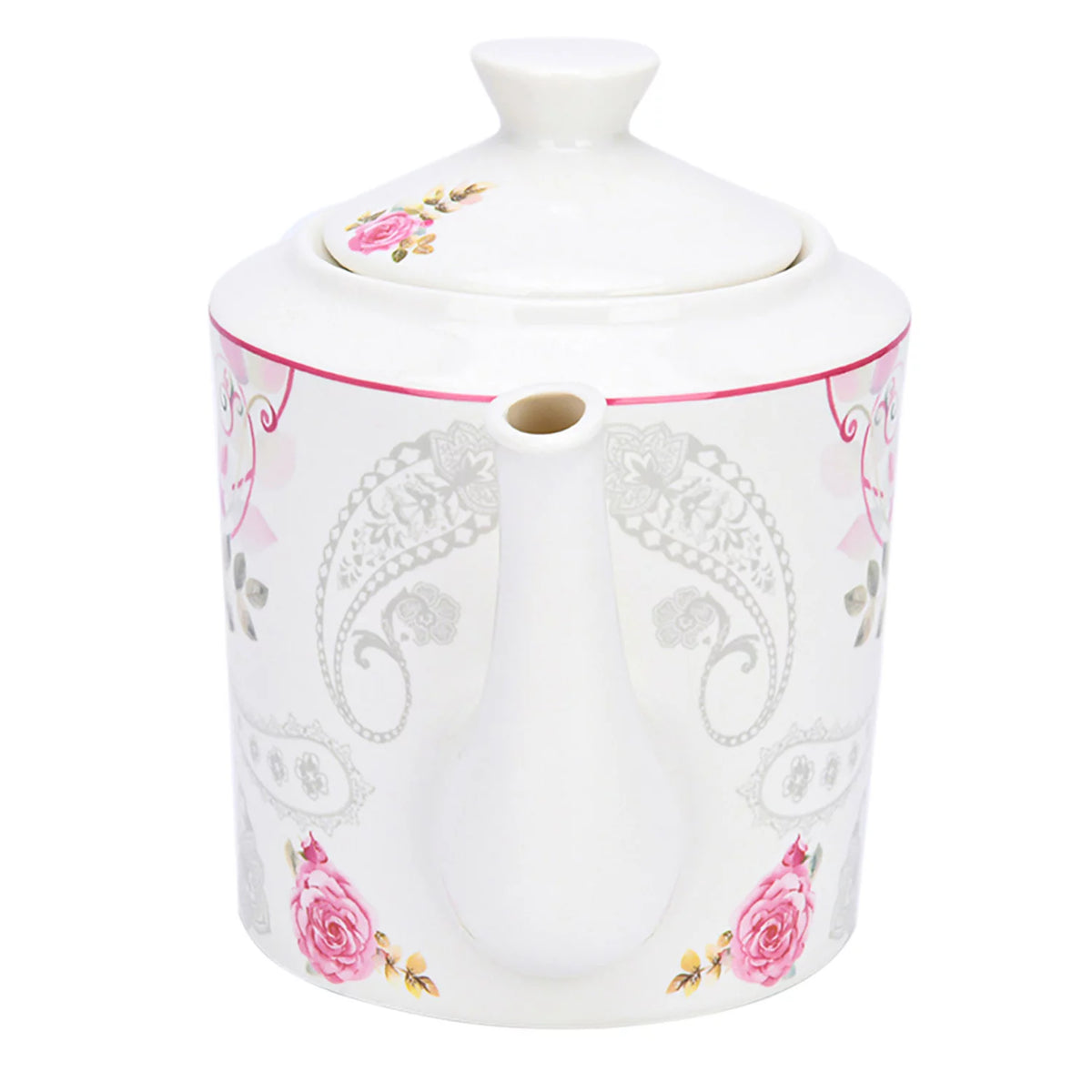 Bone China Floral Teapot 1.15-qt. Q60379