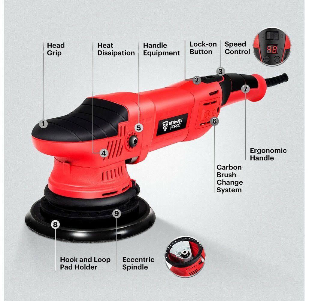 1100W Dual Action Random Orbital Polisher Kit E35349