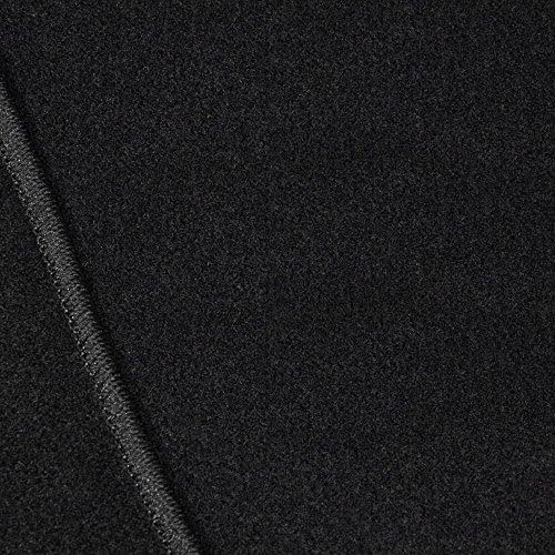 4 Pcs Black Nylon Floor Mats J3956