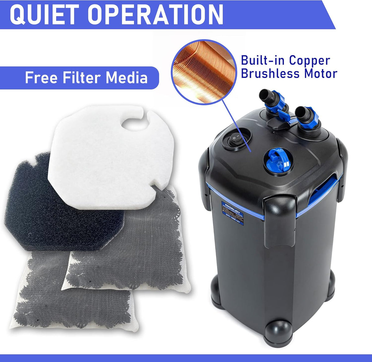 3-Stage Canister Filter for Aquariums W188849