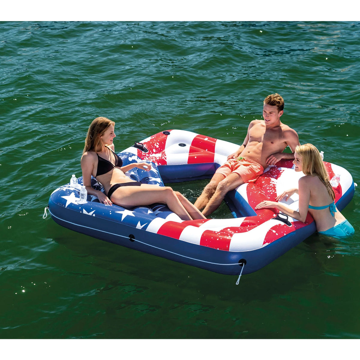 2 Pack Inflatable Pool Float with Floating Lounger A691
