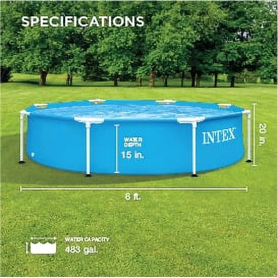 8' X 20 Steel Frame Swimming Pool P83590