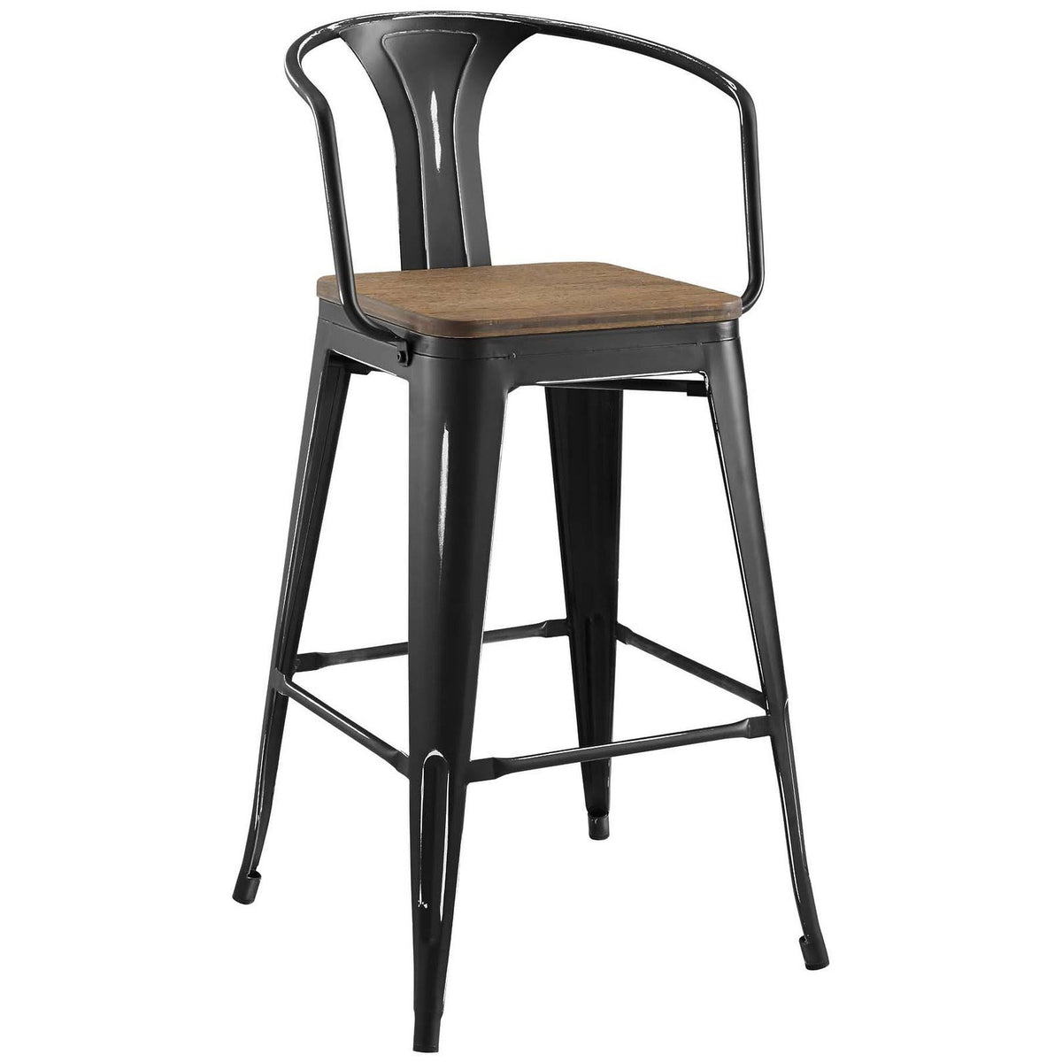 Black Metal Bar Stool F2495