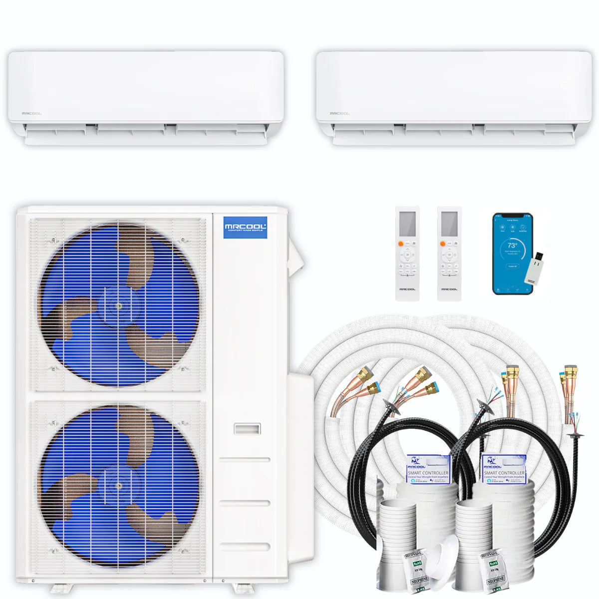 42,000 BTU 2 Zone Ductless Air Conditioner and Heat Pump K195604