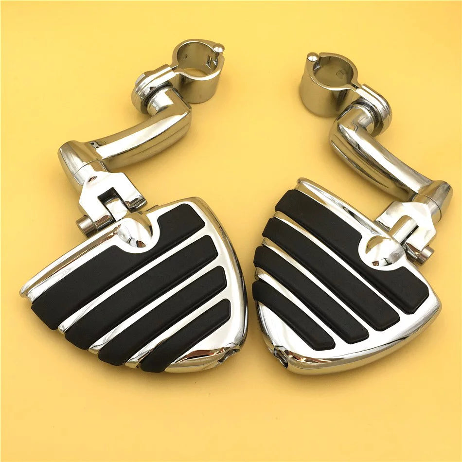 Chrome U Shape Foot Peg Mounting Kit with Footrest G546