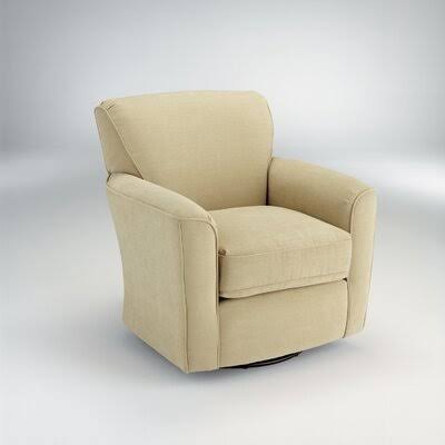 35.5x22 Wide Swivel Armchair Fabric Granite Multicolored V531536