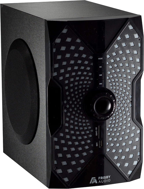 125 Watt 5.1 Surround Sound Speaker System with Subwoofer, Bluetooth, Digital Optical Input – Black W478