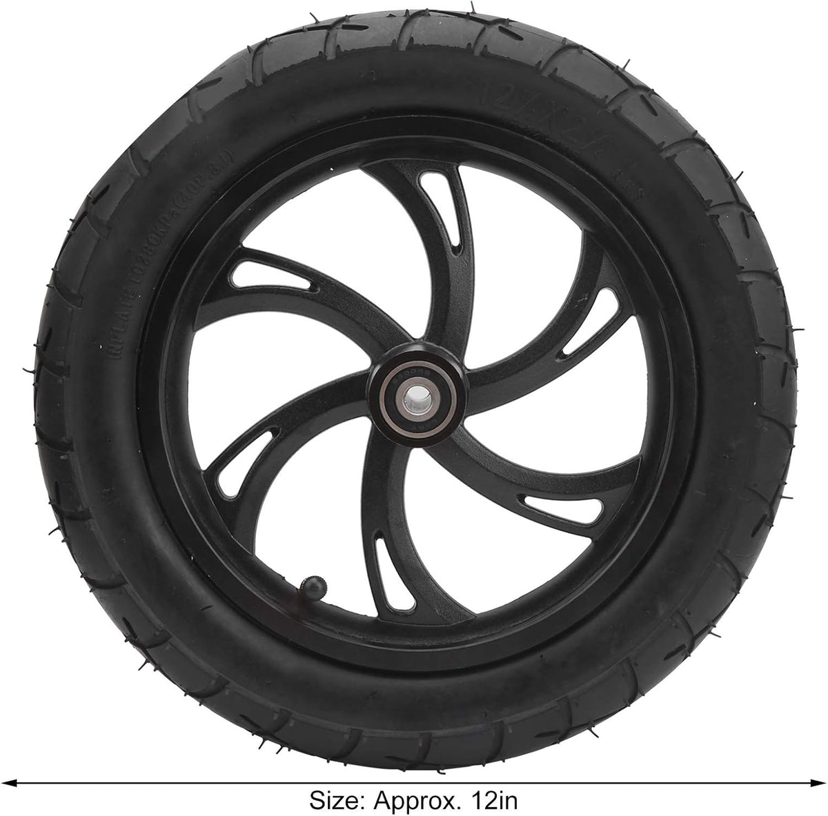 12in Wheel Tire with Wheel Hub, Pack of 2 U465