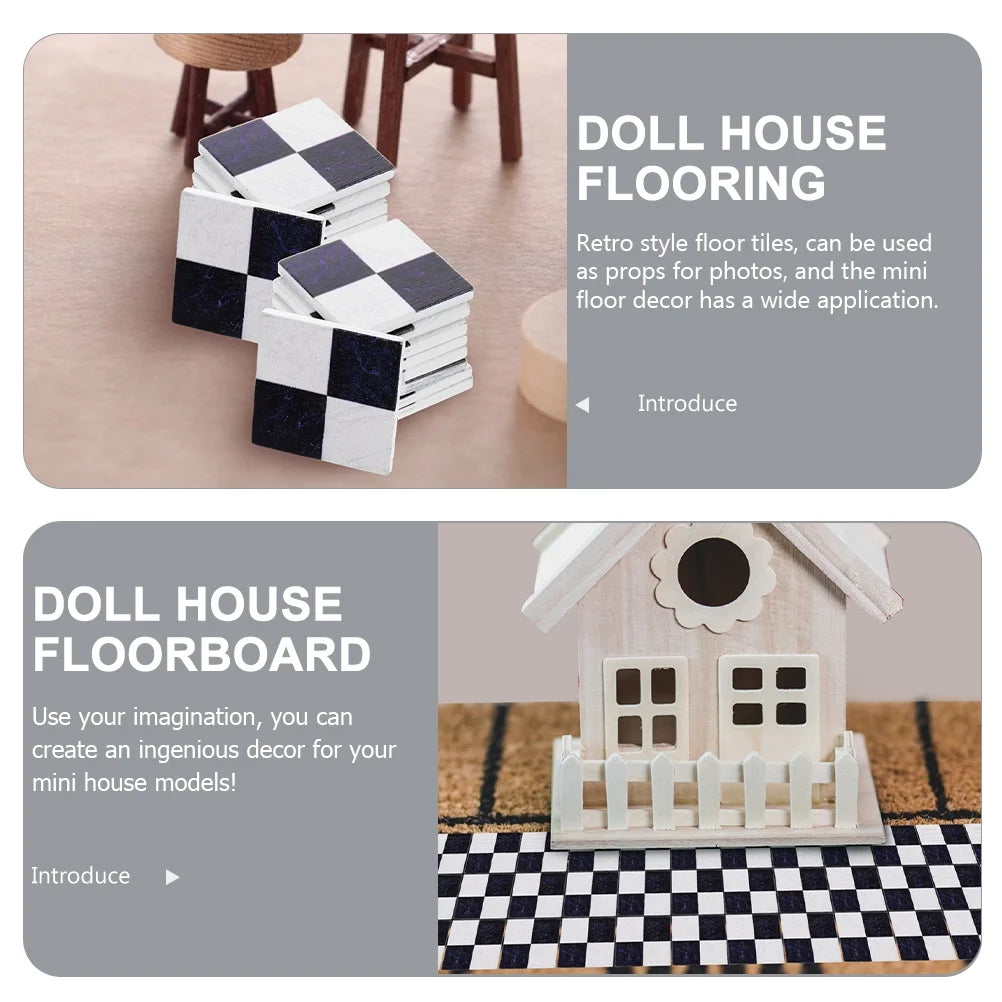 36 Pcs Miniature Furniture and Accessories Doll House Floorboard Y10050
