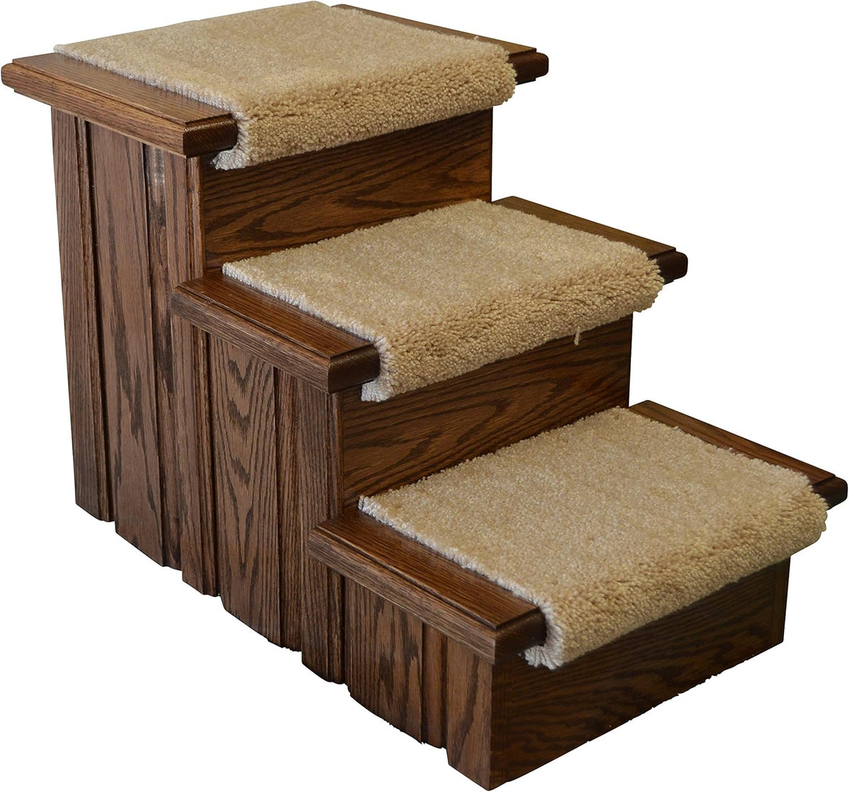 Carpeted Tread Dog Steps, 17-Inch B73010