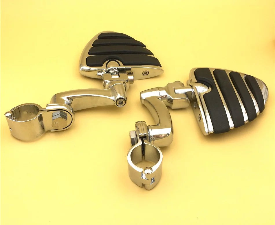Chrome U Shape Foot Peg Mounting Kit with Footrest G546