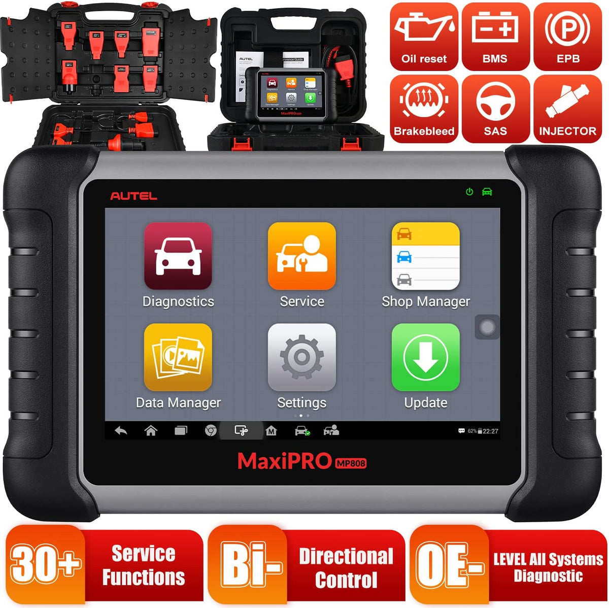 Autel MaxiPRO MP808K Diagnostic Scan Tool with Adaptor Kit Z127
