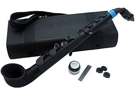Black Student Saxophone with Blue Trim I168477