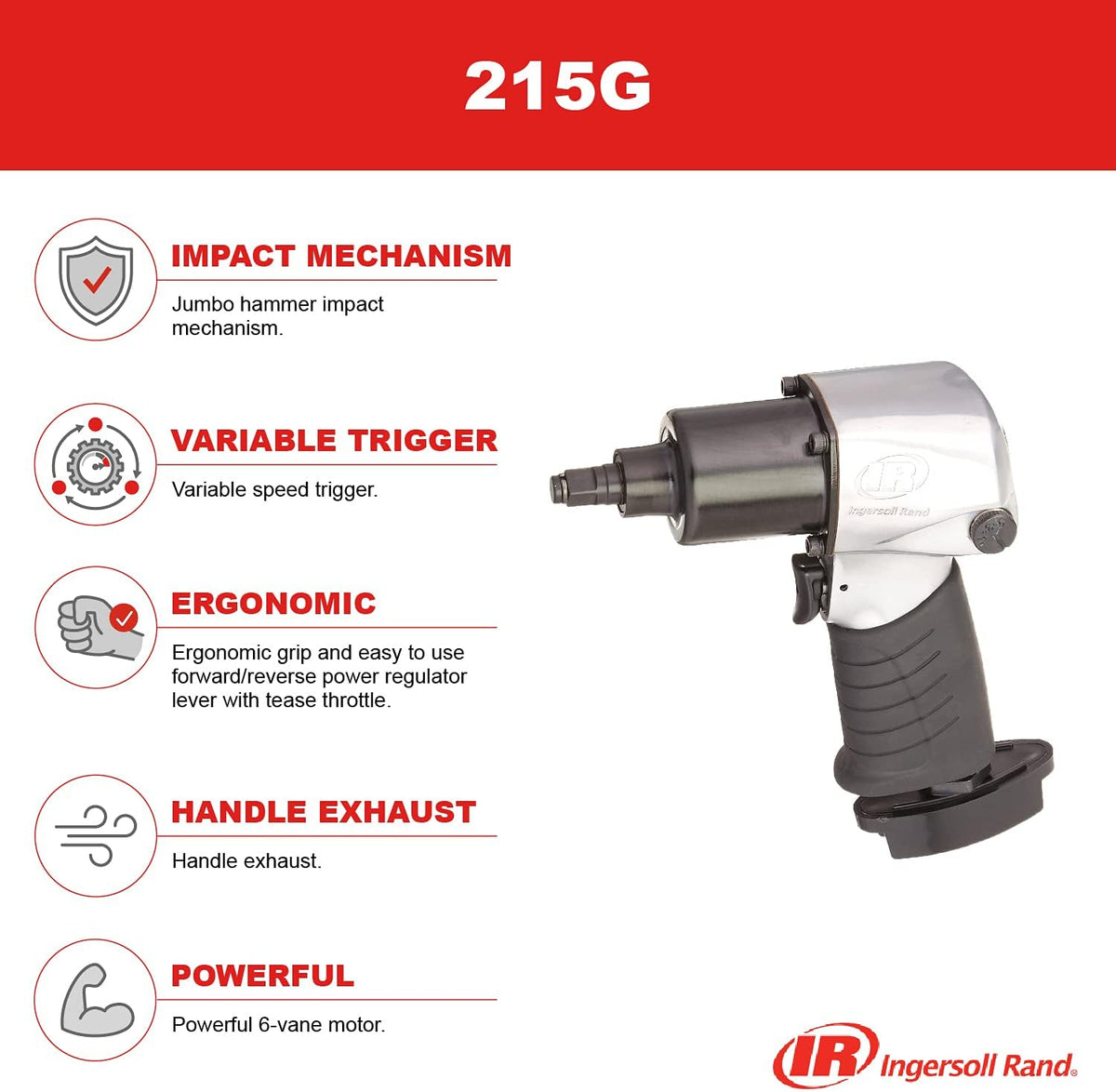 3/8-Inch Air Impact Wrench T62137