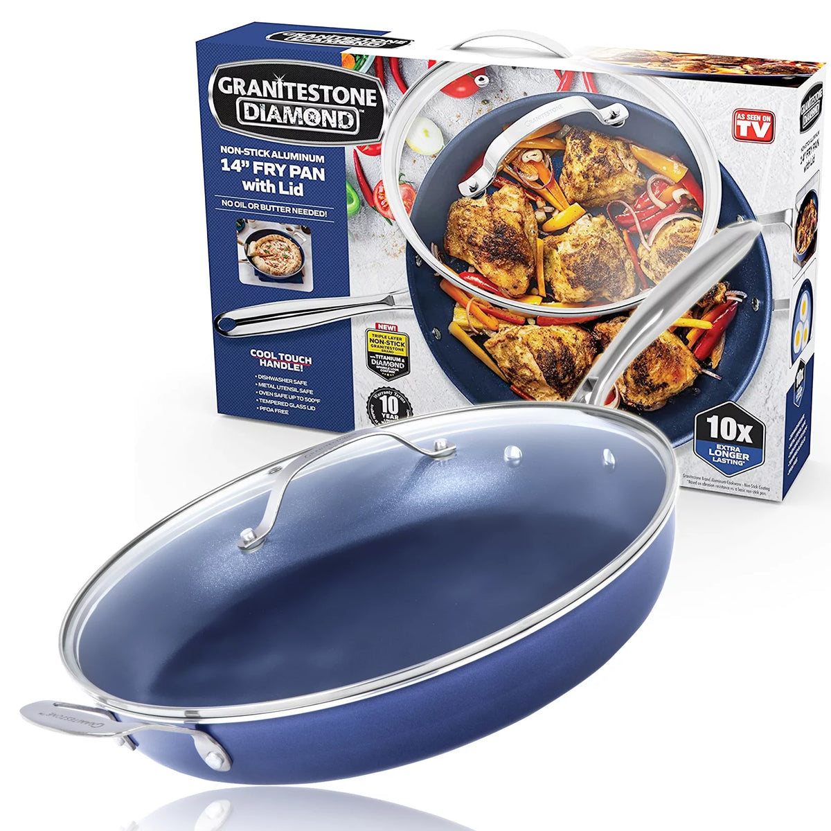 14″ Nonstick Fry Pan and Lid D489