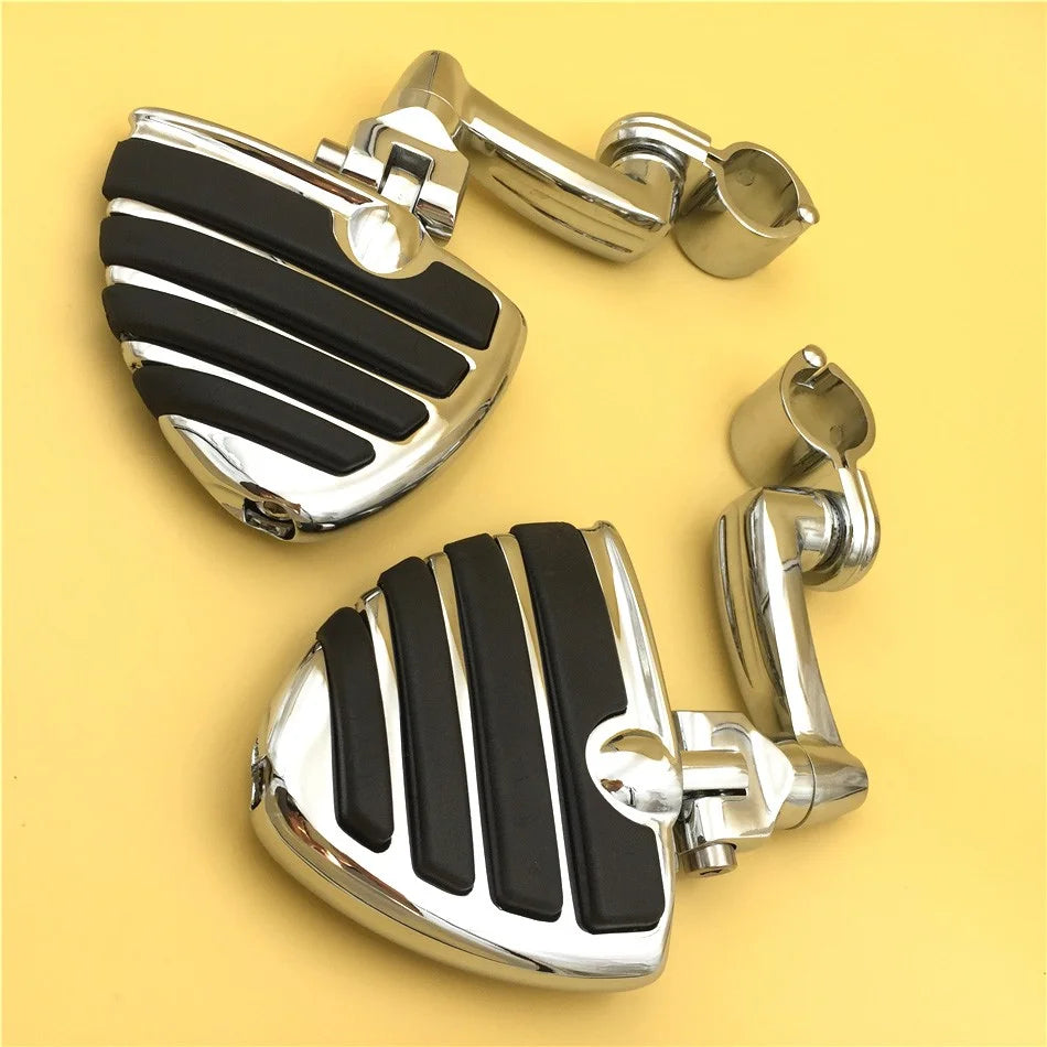 Chrome U Shape Foot Peg Mounting Kit with Footrest G546