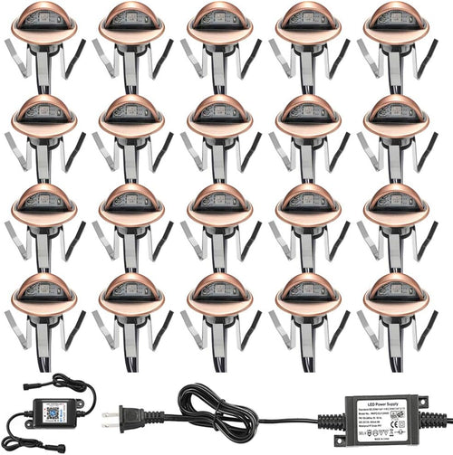 10pcs Bluetooth RGB Low Voltage Recessed Step Lighting Kit Q79005