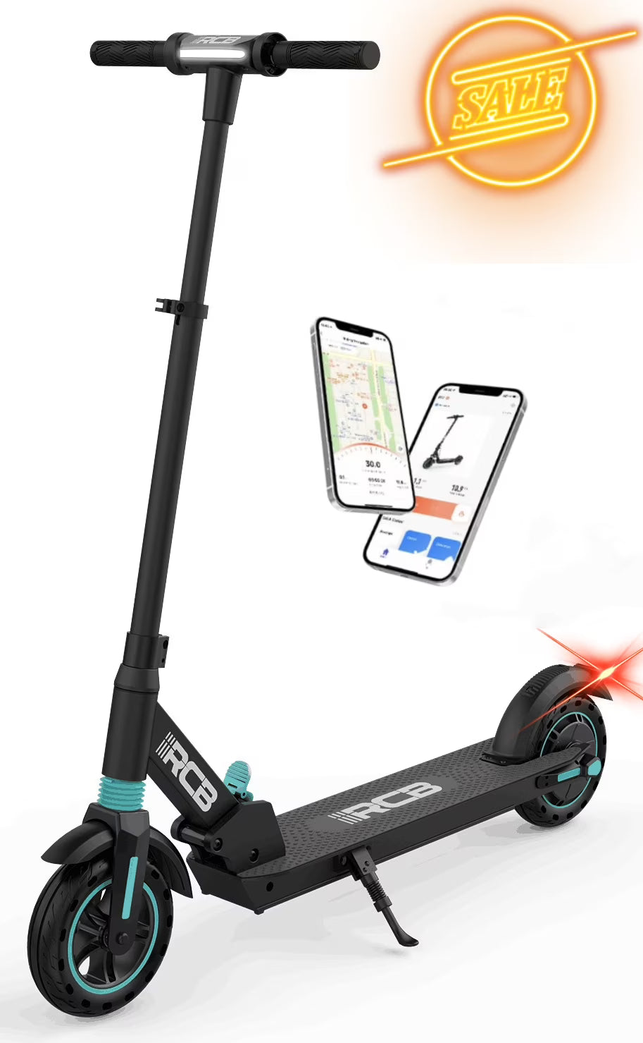 350W Motor 15Mph Top Speed 8" Tires Portable Folding Electric Scooter H295