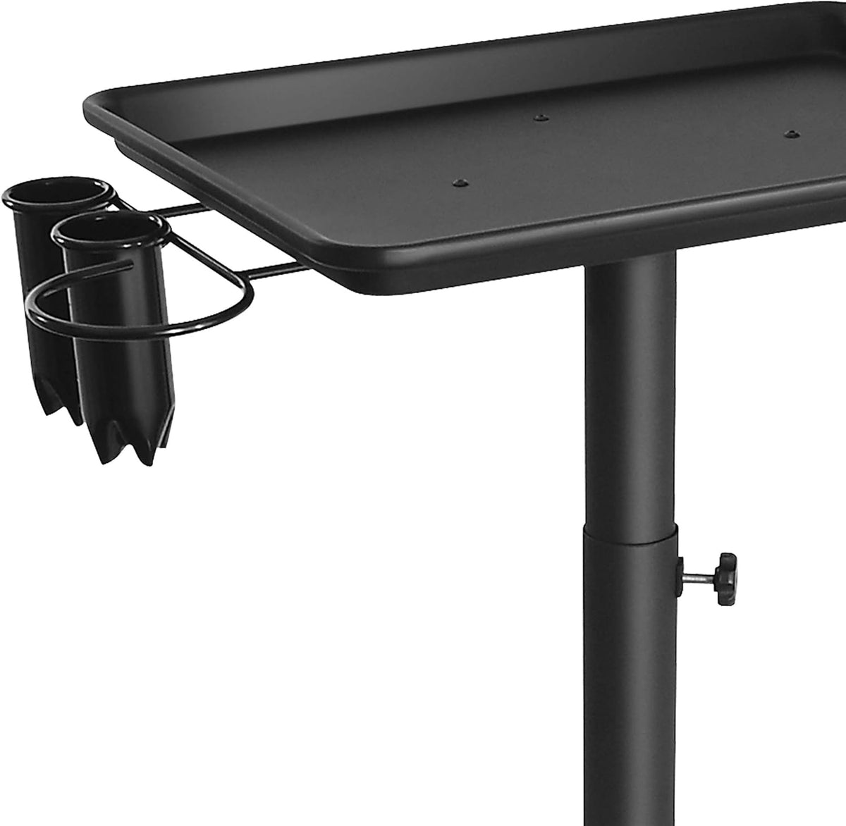 Black Aluminum Instrument Tray with Accessory Caddy P47191