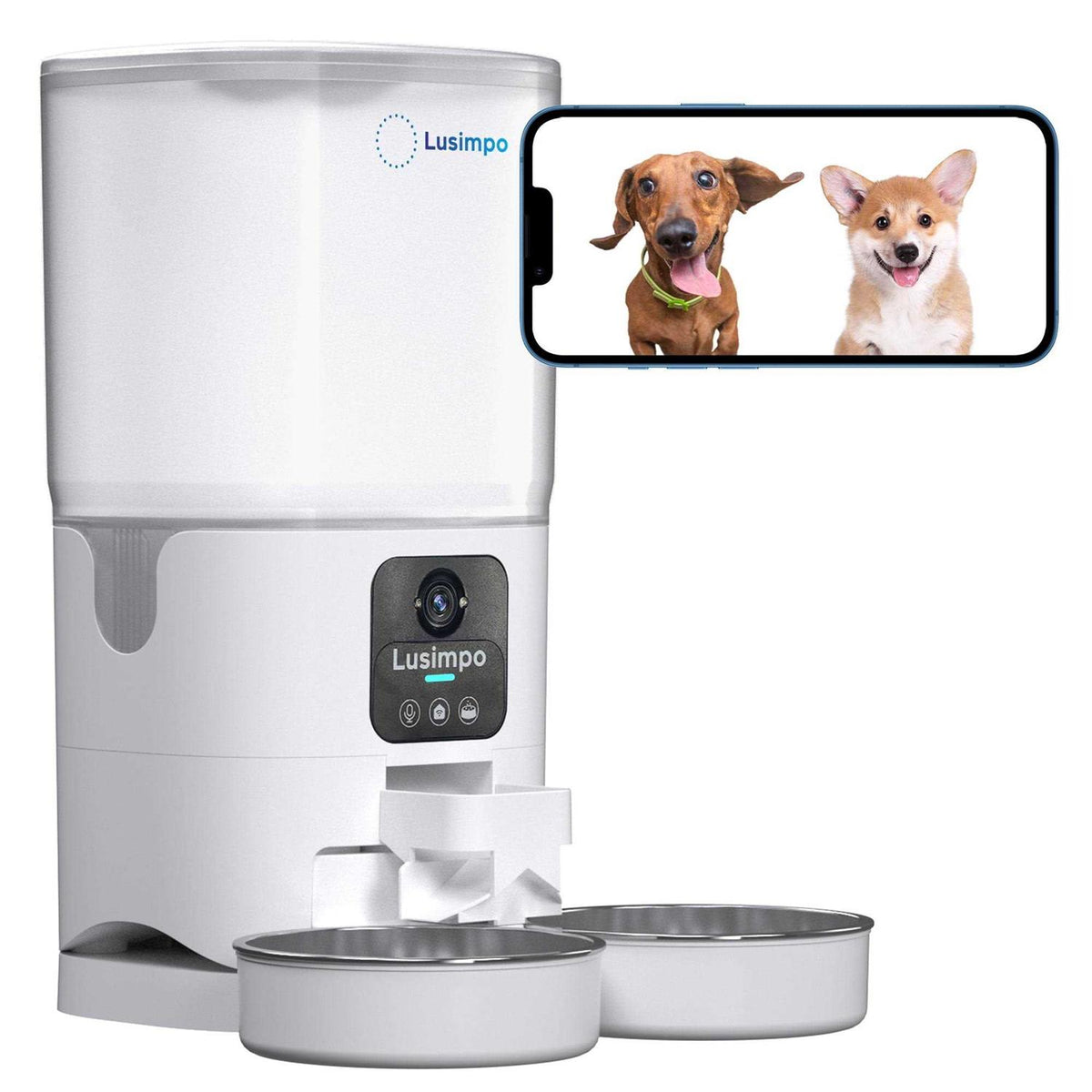 Automatic Dual Pet Feeder with 1080P HD Camera B23791