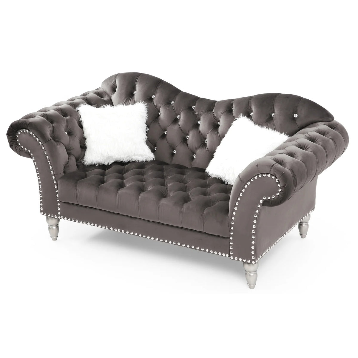 Dark Gray Loveseat F694