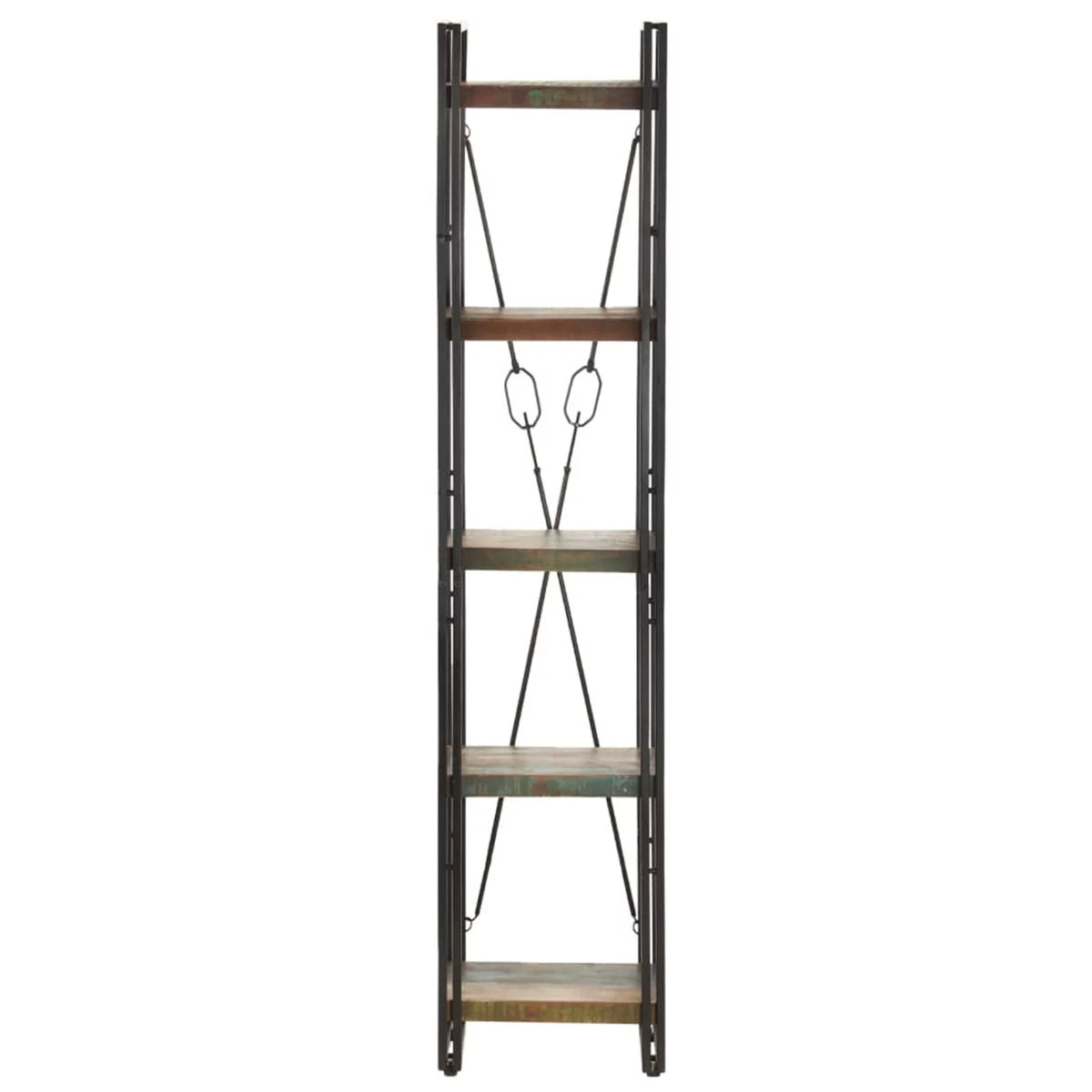 5-Tier Solid Reclaimed Wood Bookcase D576