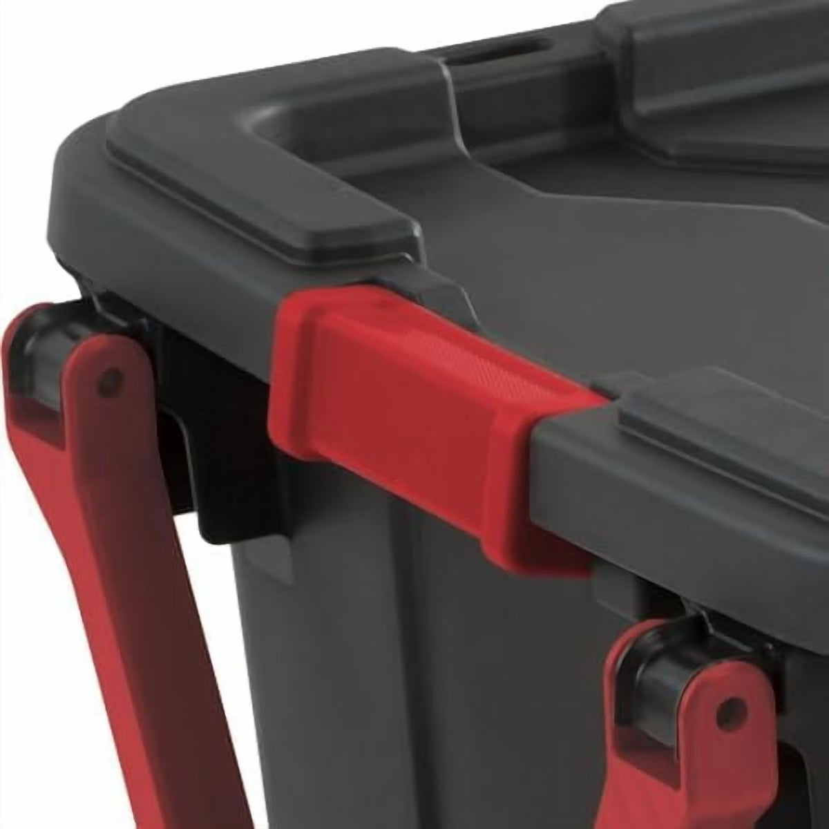 Black 40 Gallon Wheeled Plastic Storage Container 2 Pack B419