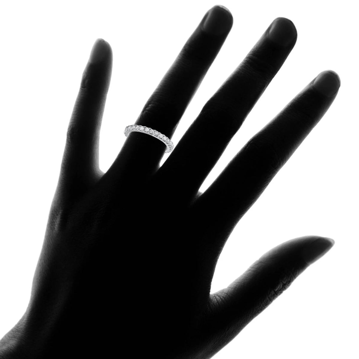 1 ct Diamond Wedding Ring 14k White Gold C880264