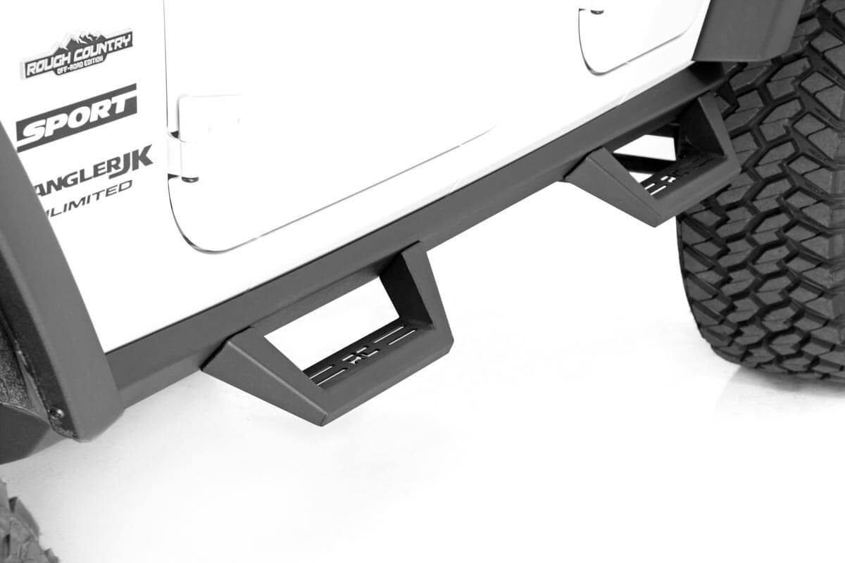 Black Drop Side Step Bars S8804
