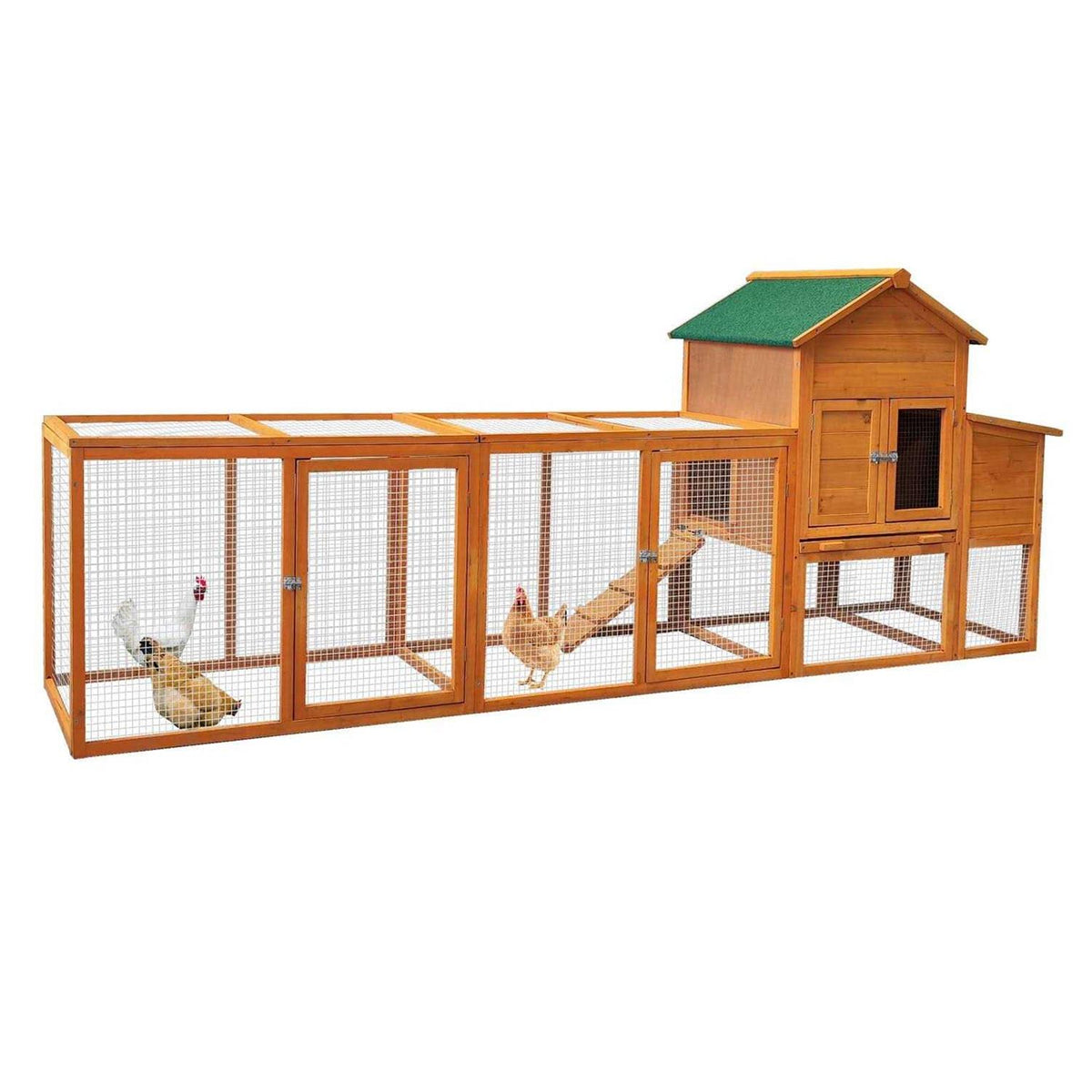 Chicken Coop with Nest Box and Removable Tray V670263
