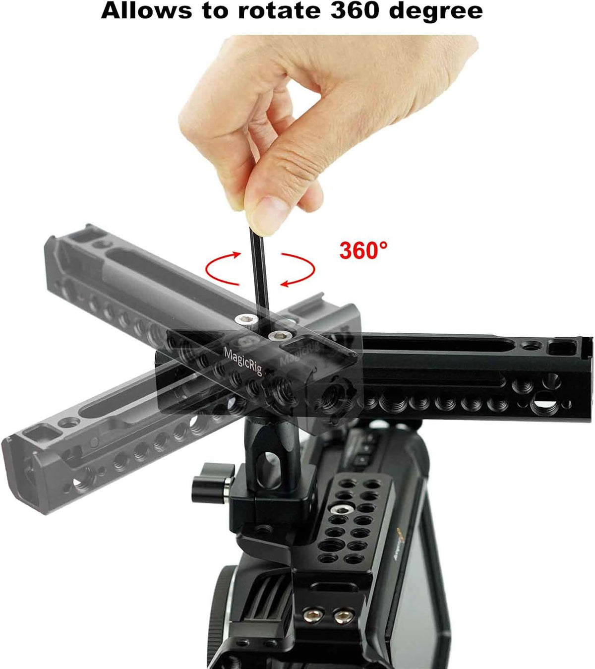 BMPCC 4K & 6K Cage with Rotating NATO Handle, T5 SSD Mount K89563