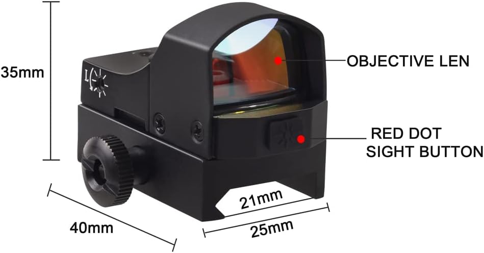 2MOA Red Dot Sight with Picatinny Rail, Pack of 2 D39059