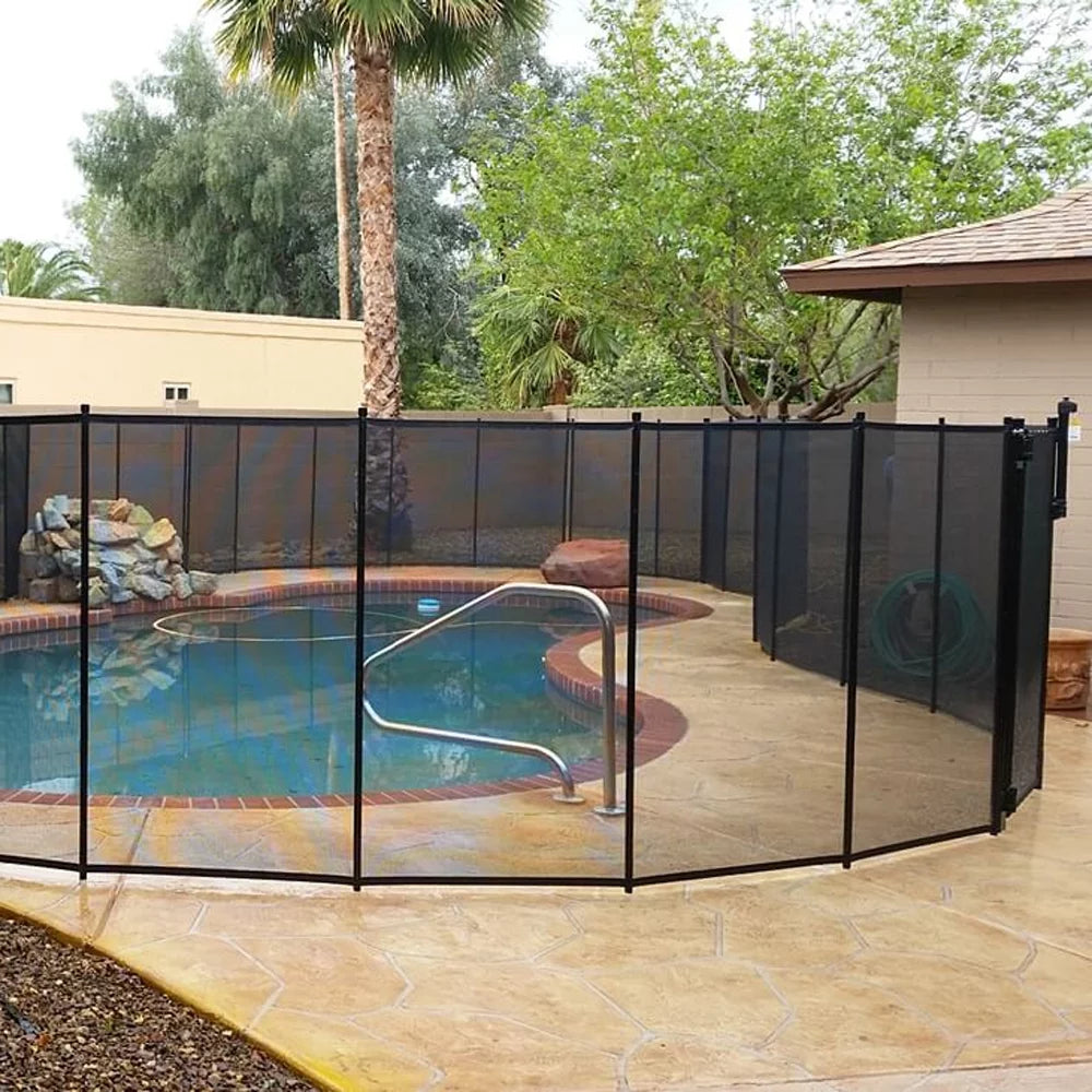 Black Swimming Pool Fence A654