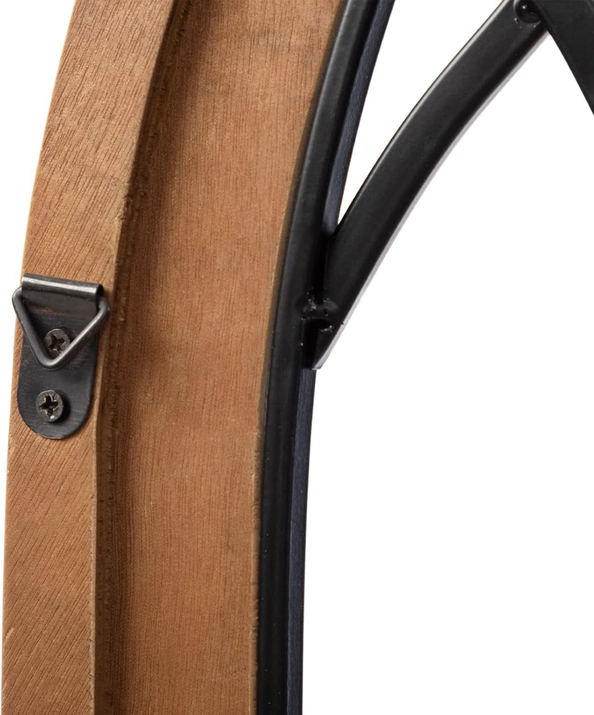Arched Wood and Metal Rustic Window Frame, Distressed Rustic Brown, Pack of 2 P210684