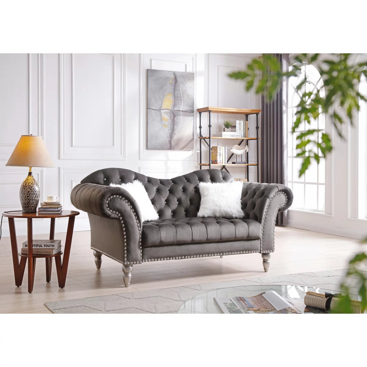 Dark Gray Loveseat F694
