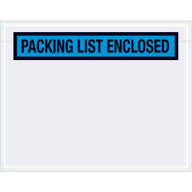 Blue Panel Face Envelopes with Packing List Enclosed Print, 1000/Pack P970632