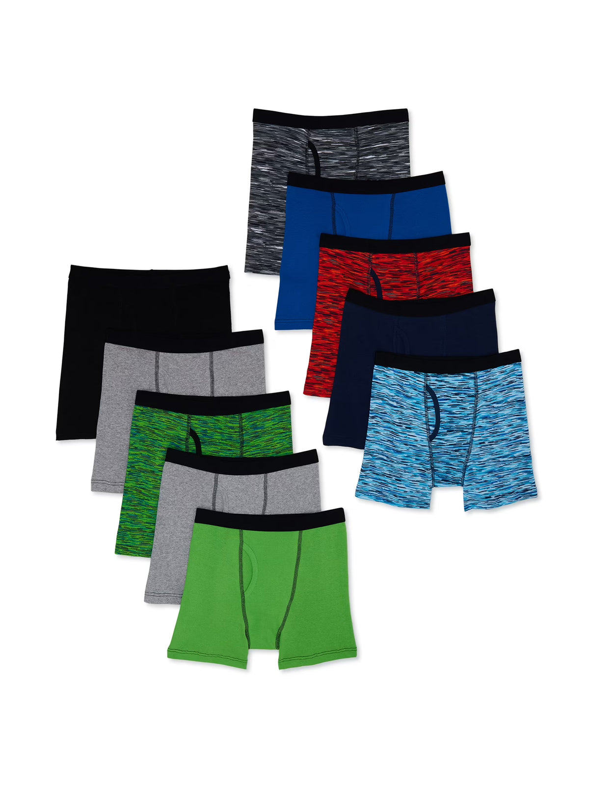 10-Pack Cotton Boxer Briefs P654453