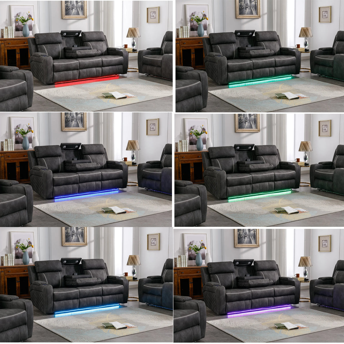 Brown Velvet-Like Reclining Love Seat S9924