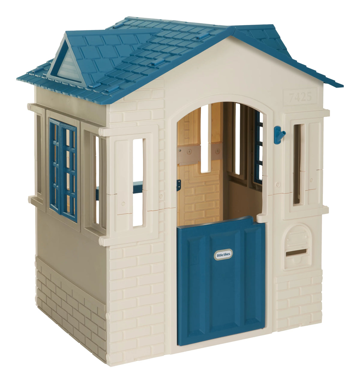 Blue Kids Pretend Playhouse with Working Door and Windows E349337