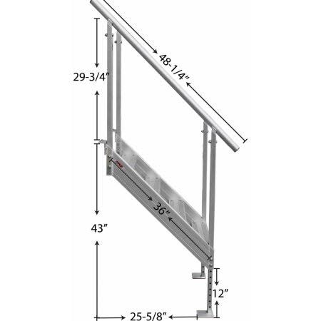 Aluminum Dock Stairs 4-Step K367025