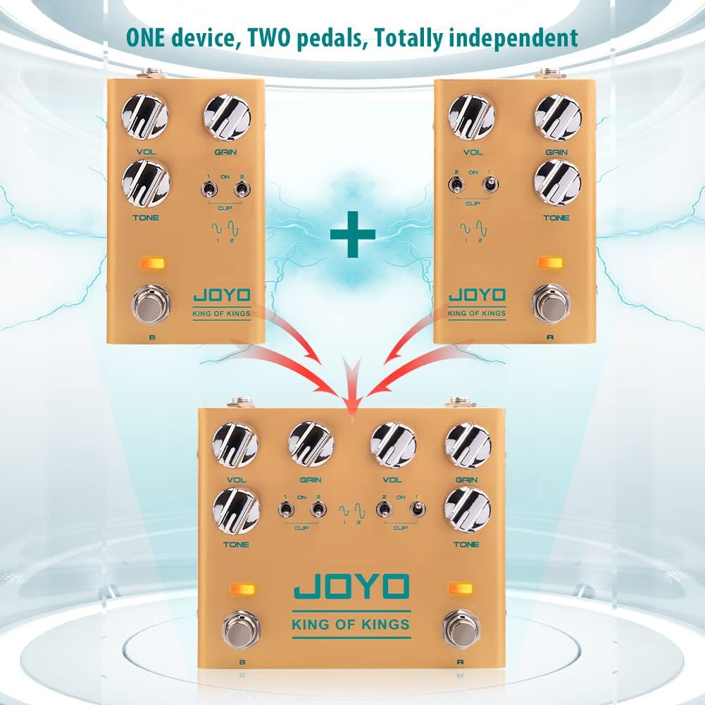 Dual Crunch Guitar Effect Pedal Overdrive Pedal True Bypass Pack of 2 G529