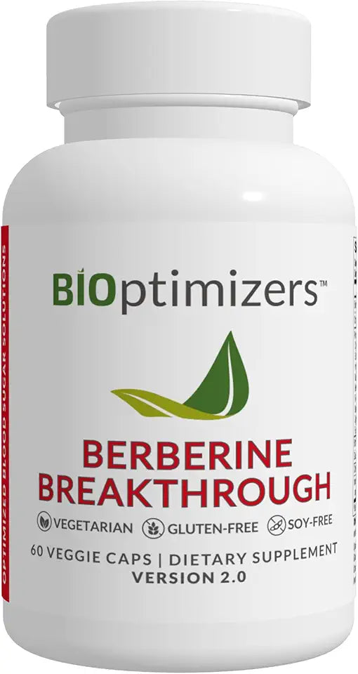 Berberine Supplement, 60 Capsules - Vegetarian, Gluten- and Soy-Free W6412
