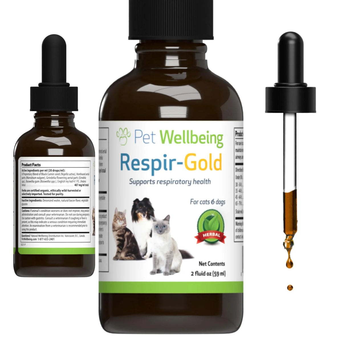 2 oz Herbal Respiratory Supplement for Dogs B63272